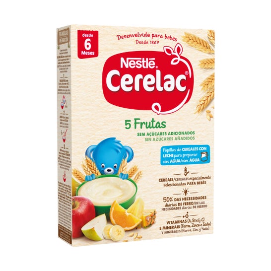 Nestlé Cerelac Farinha Láctea 5 Frutas +6m 250g