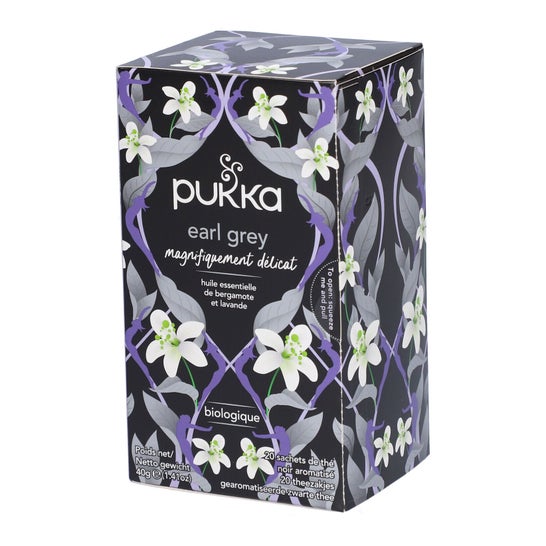 Pukka Earl Grey Chá Preto Bio 20 Saquetas