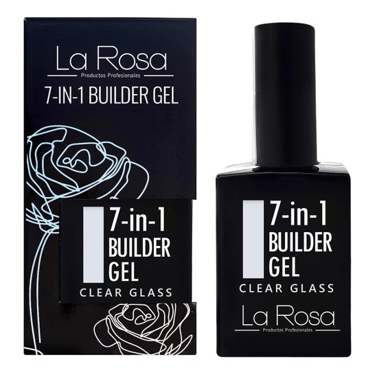 La Rosa Gel para Unhas 7 em 1 Base de Construção Clear Glass 15 ml
