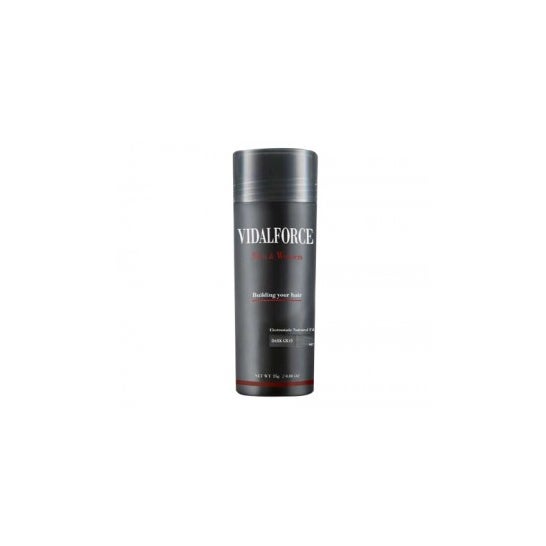 Fibras de cabelo cinza escuro Vidalforce 12g