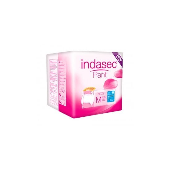 Indasec ™ Pant Plus tamanho médio 12uds