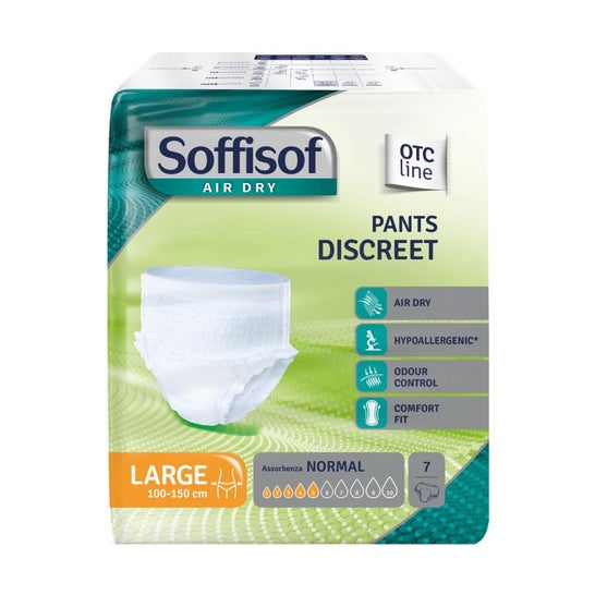 Soffisof Air Dry Pants Discreet Normal L 100-150cm 7uds