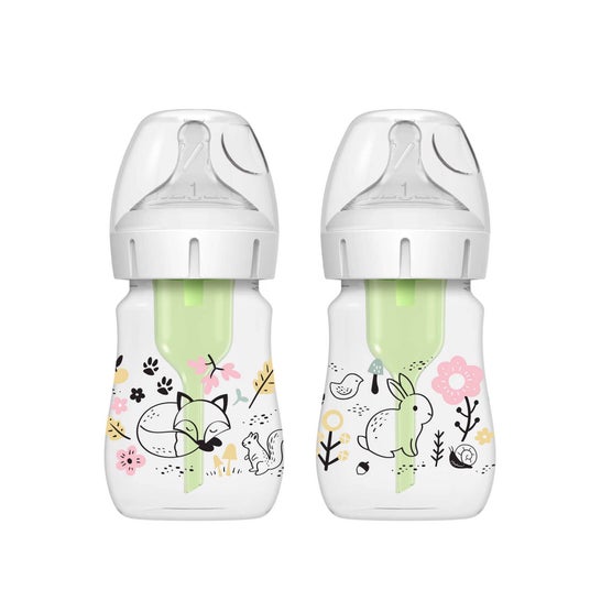 Dr. Brown'S Pack Options+ Biberão Boca Larg Bosque Pp 2 Unidades