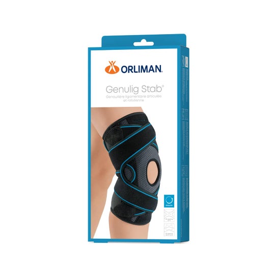 Orliman Genulig Estabilizador de Joelho Ligamentar Patelar Preto T1 1 unid