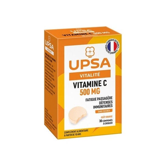 Upsa Vitamina C 500mg Naranja Sin Azúcar 30comp