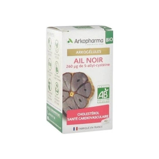 Arkogelules Ail Noir Bio Boite De 40 Comprimés