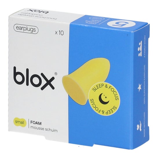 Blox Sleep & Focus Foam Earplugs TS Amarelo 10 Unidades