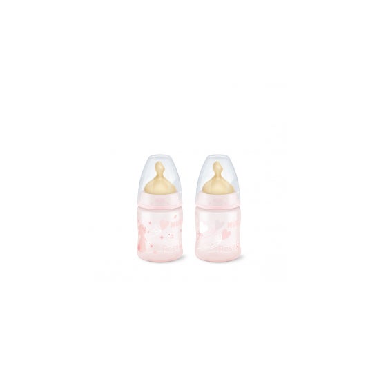 Frasco de Nuk ™ Primeiro orifício de látex de tetina rosa M tamanho 1 150ml 1ud