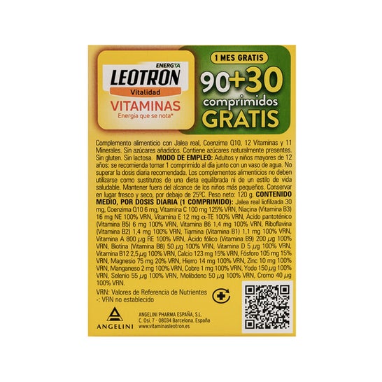 Vitaminas de Leotron 90comp + 30comp