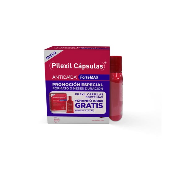 Pilexil Pack Forte Max 90 caps + Champú 100 ml
