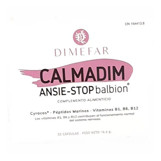 Dimefar Calmadim Ansie-Stop Balbion 30Cáps Dimefar Calmadim Ansie-Stop Balbion 30Cáps