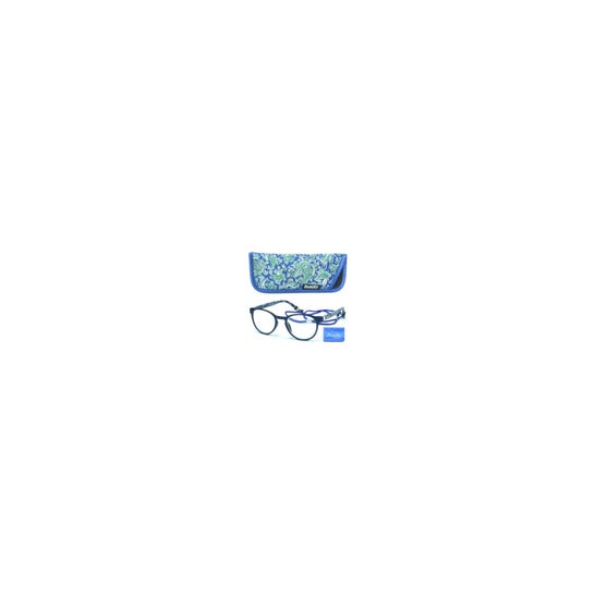 Óculos de Leitura de Mads Blue Flowers Temple Blue 3,50 1pc