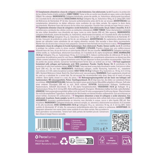 Epaplus Colagénio + Ác. hialurónico 30 dias em pó 305g