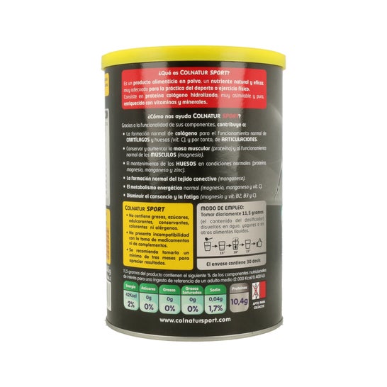 Colnatur Sport Natural Colágeno Sabor Limão 345gr