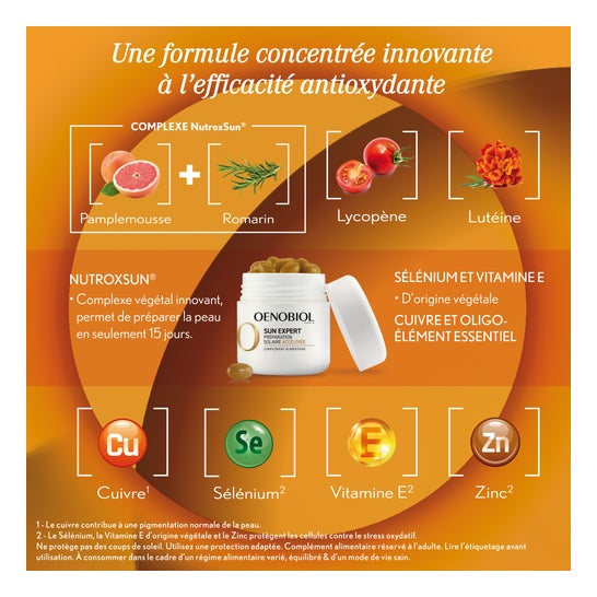 Oenobiol Sun Expert Preparação Solar Acelerada 15caps