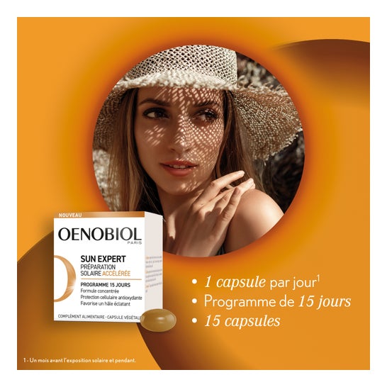 Oenobiol Sun Expert Preparação Solar Acelerada 15caps