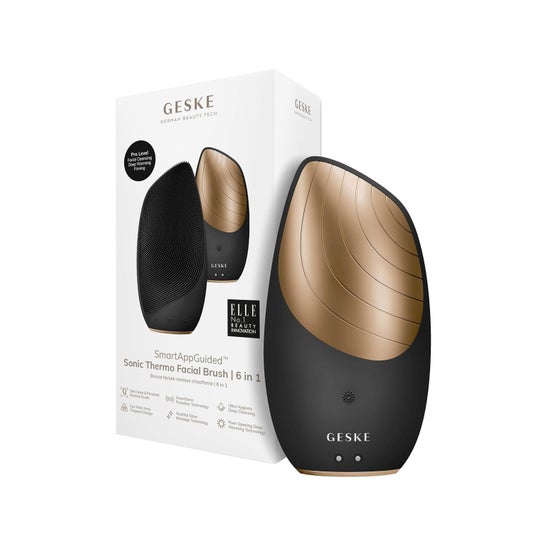 Geske Sonic Thermo Facial Brush 6 In 1 Black Gold 1 Unidade