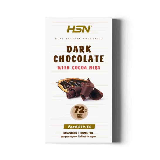 HSN Tableta Chocolate Negro Sin Azúcar 100g