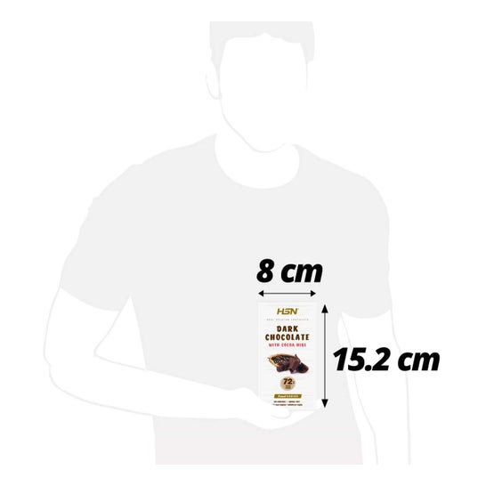 HSN Tableta Chocolate Negro Sin Azúcar 100g