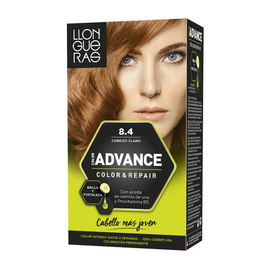 Llongueras Color Advance Hair Dye N8.4 Light Copper1ud