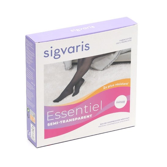 Sigvaris Self-Fastening Stockings Essentiel 2 Long Black M 1 Unit