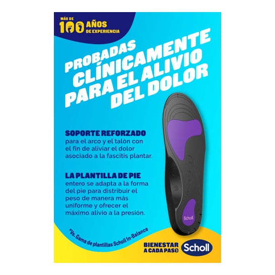 Scholl In-Balance Plantillas Antidolor S 37-39,5 1 Par