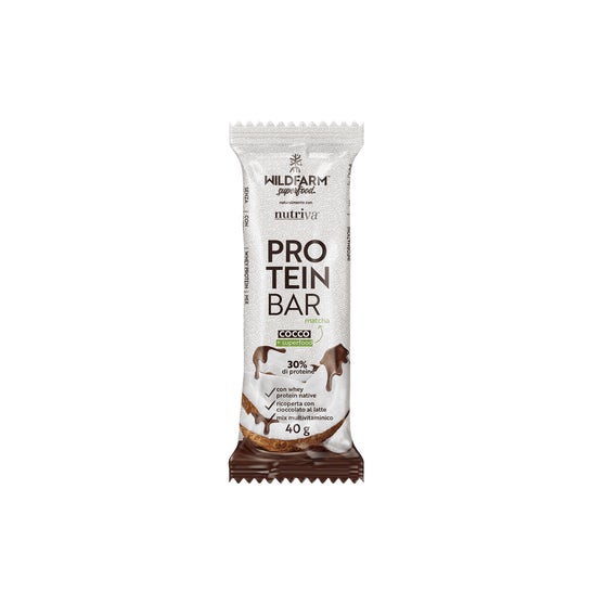 Wildfarm Superfood Protein Bar Coco & Matcha 40g