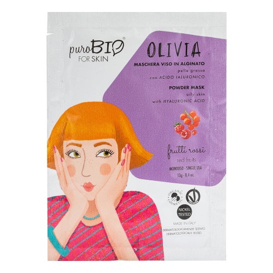 PuroBio Cosméticos Olivia Mascarilla Fruto Rojo 10 Piel Grasa 13g