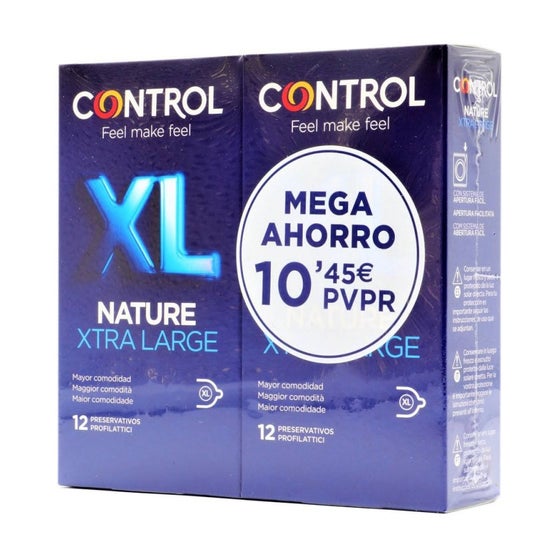 Controlo Natureza Xl Preservativos Pack 12 + 12 U