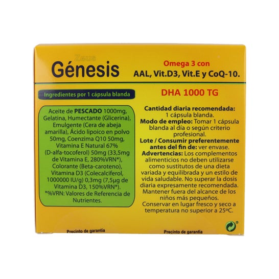 Zeus Génesis Dha Tg 1000 120 Cápsulas