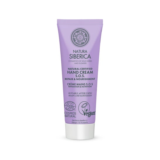 Natura Siberica Creme de Mãos Natural Certificada Reparação e Nutrição 30 ml