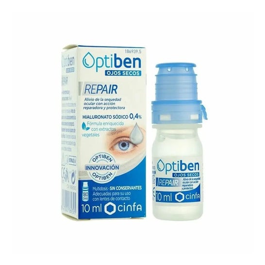 Optiben Ojos Secos Repair  Frasco 10ml Optiben Ojos Secos Repair  Frasco 10ml