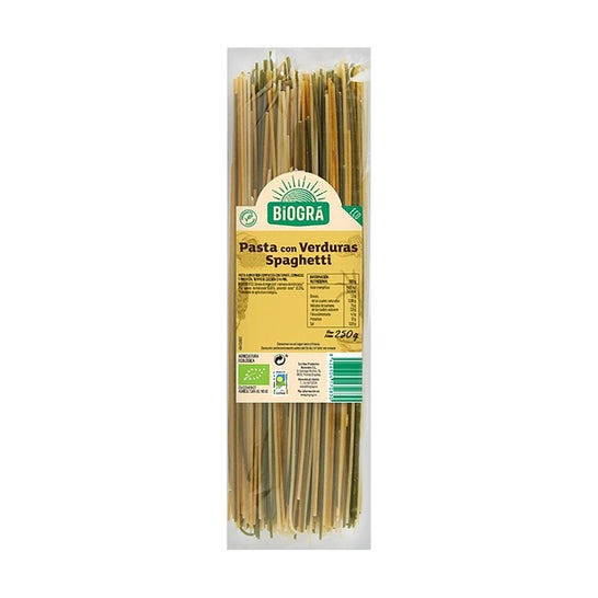 Biogra Spaghetti Vegetable Tricolour Bio 250g