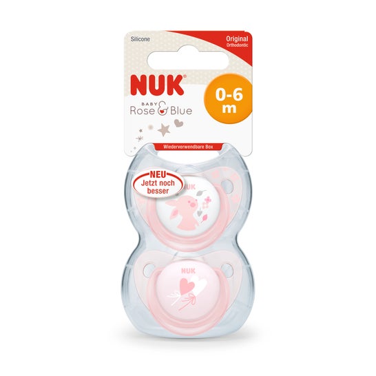 Nud Baby Rose Chupeta Teat Silicone 2uds Nud Baby Rose Chupeta Teat Silicone 2uds