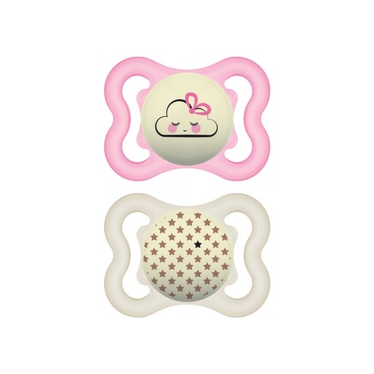 Mam Succette Supreme Night 2-6+ meses Silicone 2uts