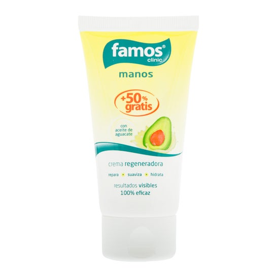 Famos Regenerando Óleo de Abacate Mão Creme de Abacate 75ml