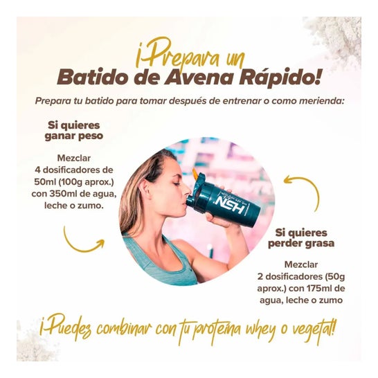 HSN Harina de Avena Instantánea 2.0 Chocolate 1kg