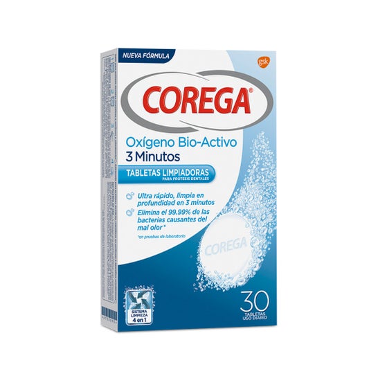 Corega™ Oxógeno Bio-Activo 30 effervescent tablets