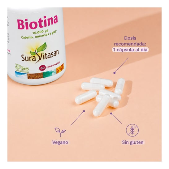Sura Vitasan Biotina 60 cápsulas
