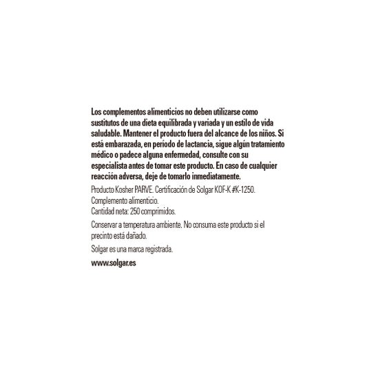 Solgar Selenio 200 Mcg (sin Levadura) 250 Comp