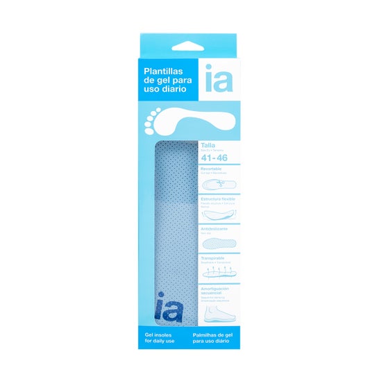 Interapothek Palmilhas de Gel Uso Diário Tamanho 41-46 2 unid.