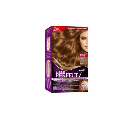 Wella Color Perfect 7 Kit 100% Cobertura de Canas 7/7 Castaño Bambi
