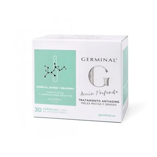 Tratamento Antiidade Germinal Pele Oleosa Mista 30 Ampolas Tratamento Antiidade Germinal Pele Oleosa Mista 30 Ampolas