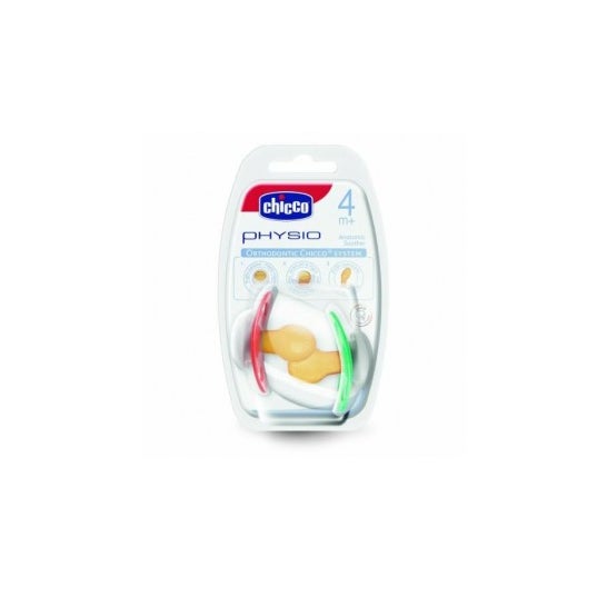 Chicco ™ chupeta de borracha anatômica anatômica 4m + metal 2uds
