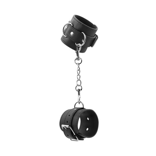 Crushious Bondage Love Algemas de Couro Preto 1 Unidade