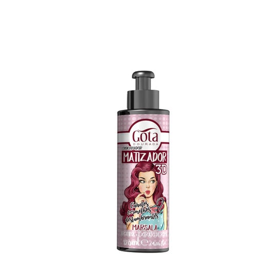 Gota Dourada Condicionador Matizador 3D Marsala 120ml