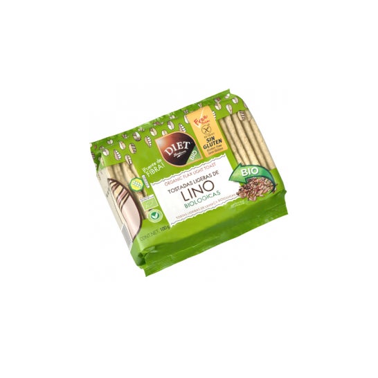 Diet-Radisson Torradas Leves de Linho Orgânico Sem Glúten 100g