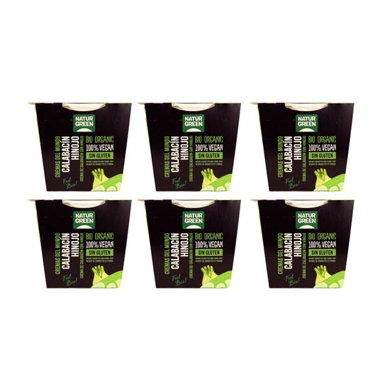 NaturGreen Pack Creme de Courgette e Funcho Bio 6x310g