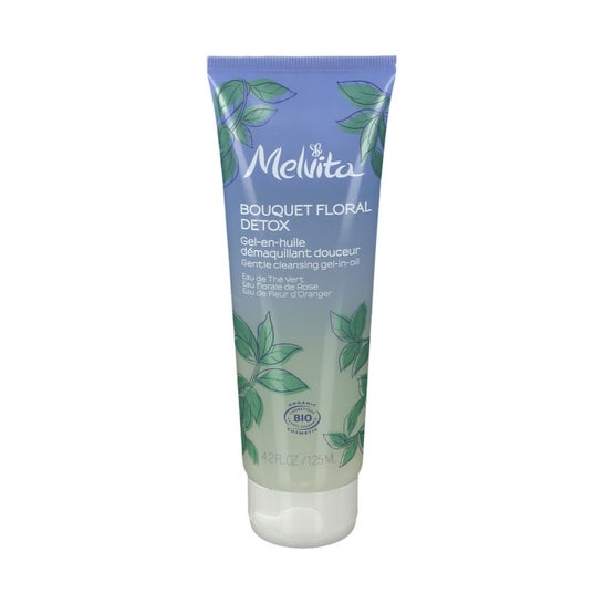 Melvita Floral Bouquet Desintoxicante Óleo de Limpeza Suave-Gel Orgânico 125 Ml