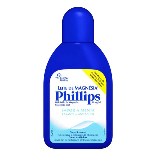 Omega Pharma Leite de Magnésia Phillips Suspensão Oral 200ml